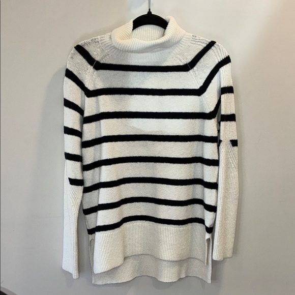 a new day Sweaters - a new day Striped Turtle Neck Knit Long Sleeve Sweater Size Small